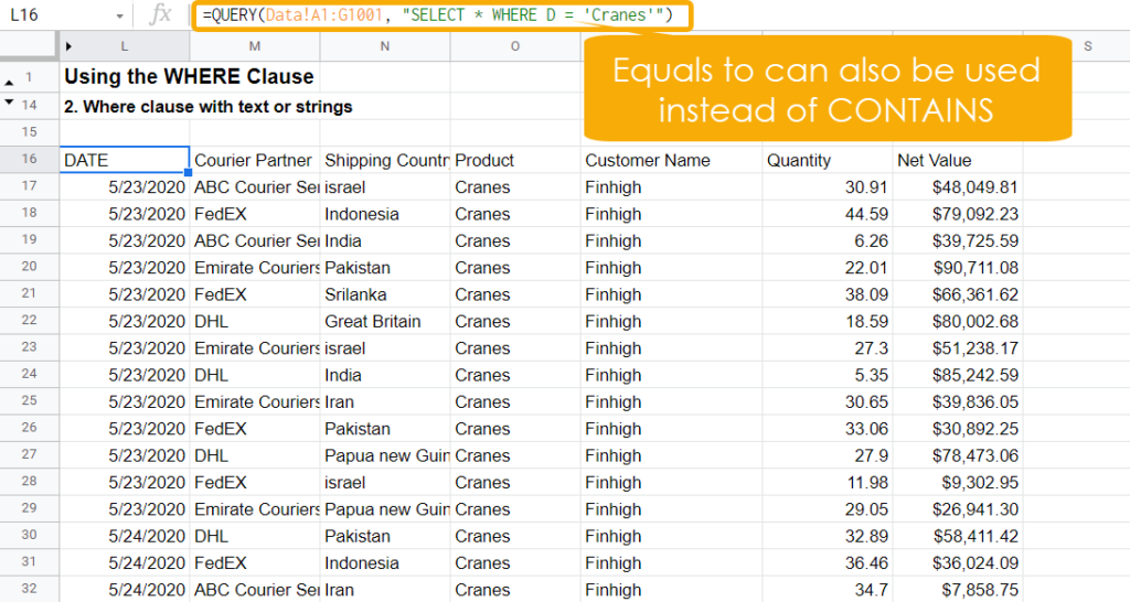 The Definitive Guide To The QUERY Function In Google Sheets | Ok Sheets