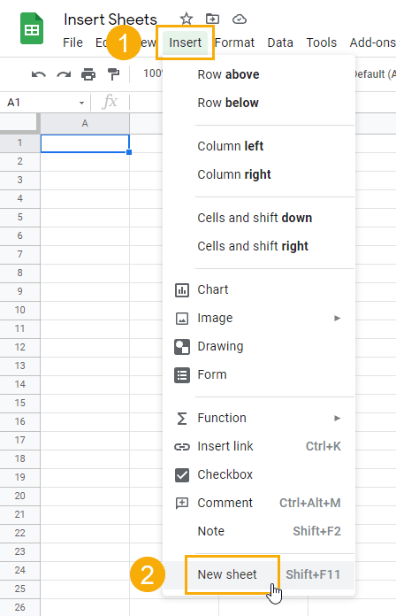 5 Ways To Insert A Sheet Tab In Google Sheets Ok Sheets