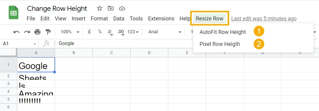 4 Ways to Change Row Height in Google Sheets Ok Sheets