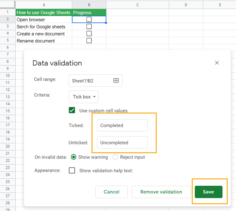 How Do I Insert A Checkmark In Google Sheets