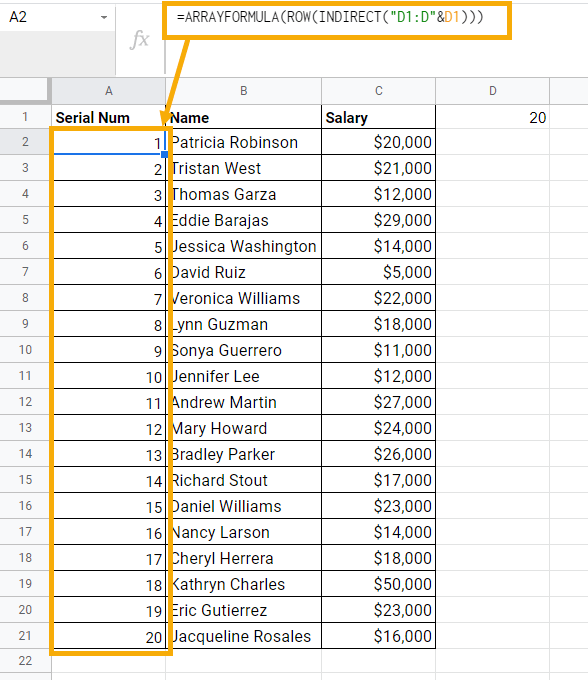 8 Ways To Add Serial Numbers In Google Sheets Ok Sheets