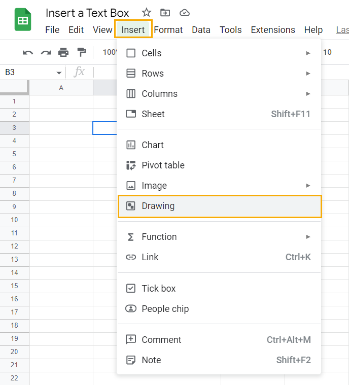 How To Insert A Text Box In Google Sheets Ok Sheets