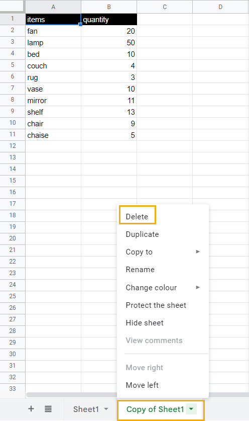 4 Ways To Delete A Sheet Tab In Google Sheets Ok Sheets