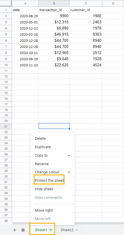 4 Ways To Lock A Sheet In Google Sheets Ok Sheets