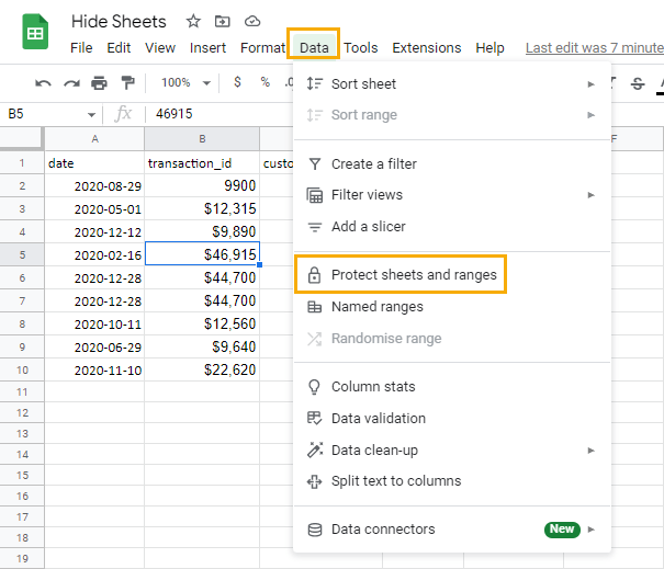 How Do You Lock A Sheet In Google Sheets