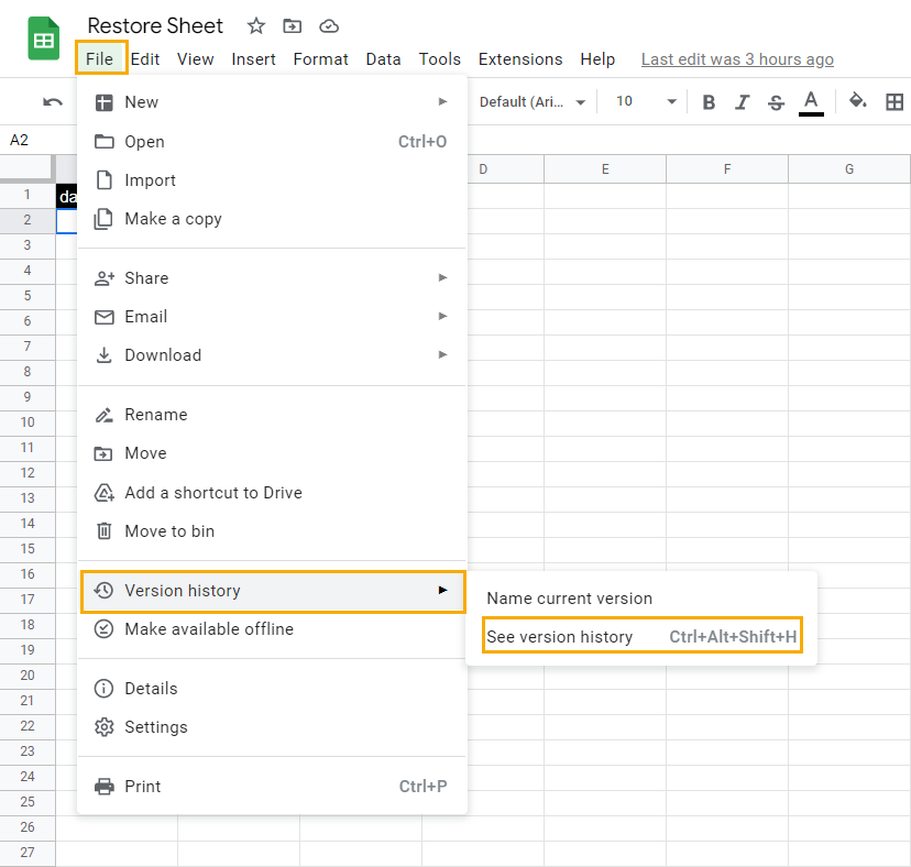 How To Recover Deleted Sheet In Google Sheets